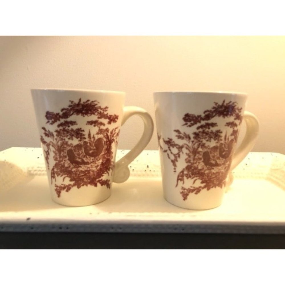 Vintage Rooster Mug Set